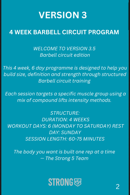 Guide 3.5 Barbell circuits