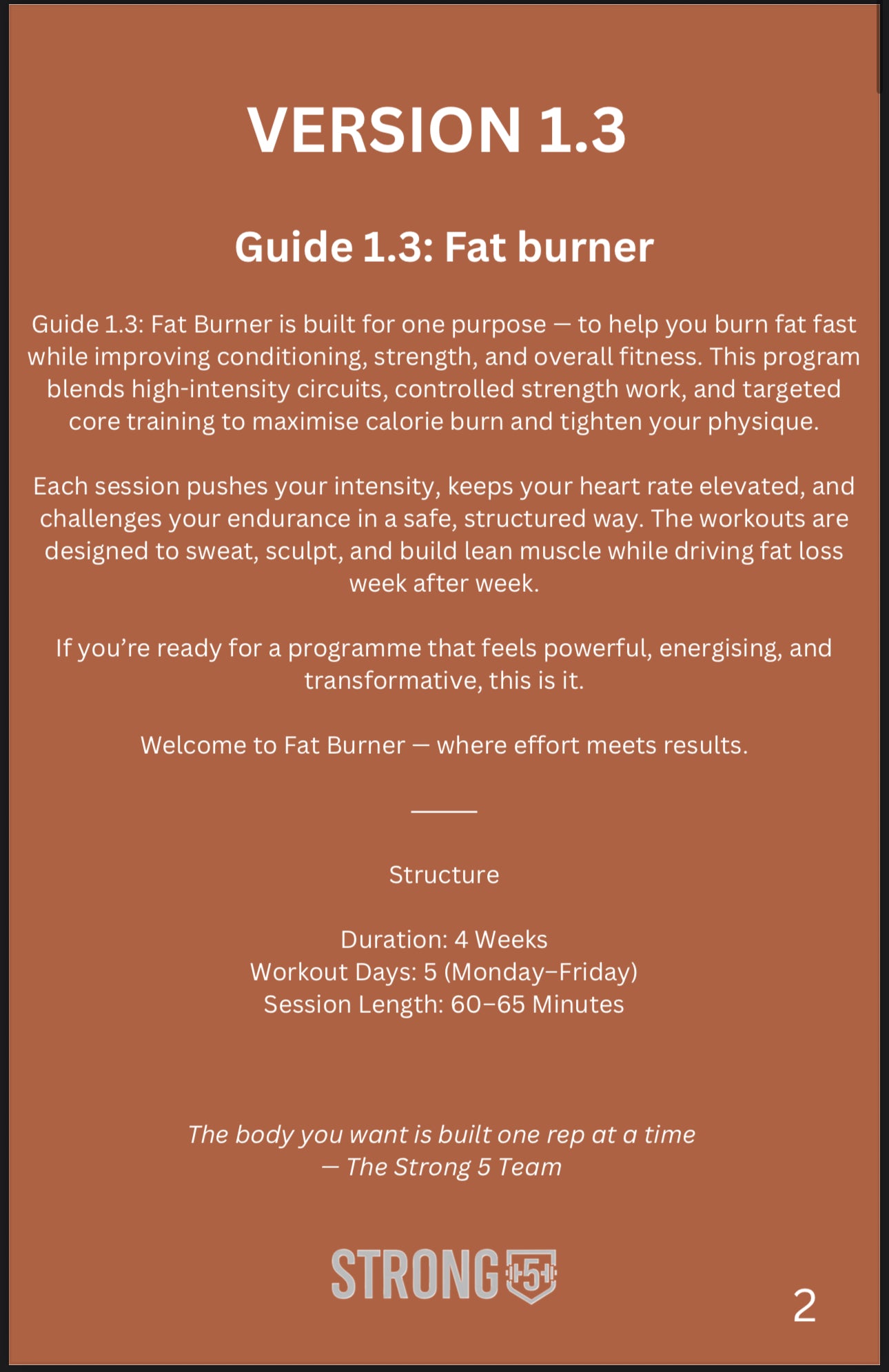 Guide 1.3 Fat Burner