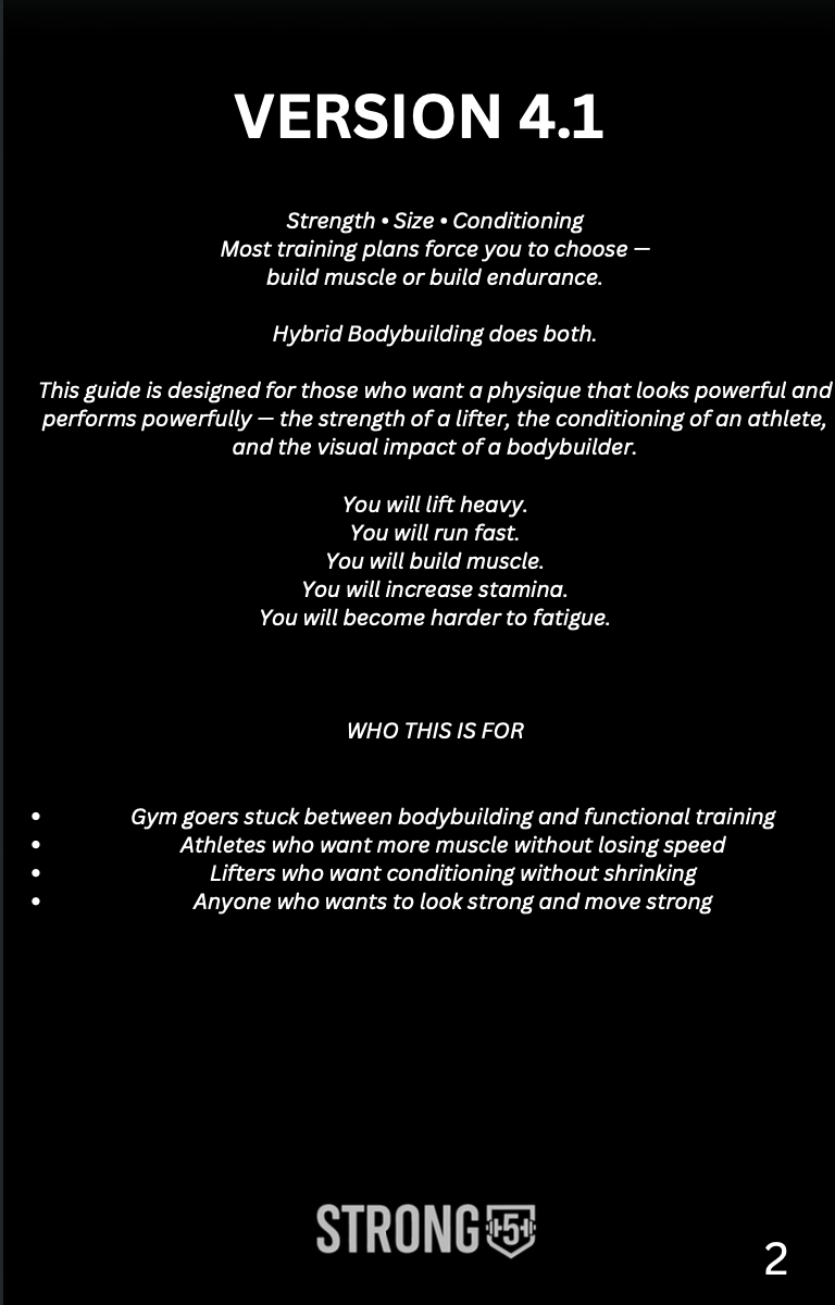 Guide 4.1 Hybrid Bodybuilding
