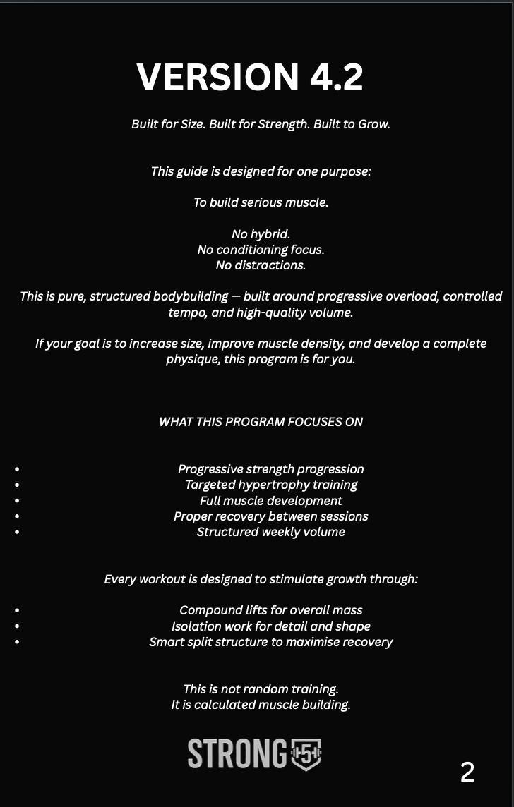 Guide 4.2 Bodybuilding