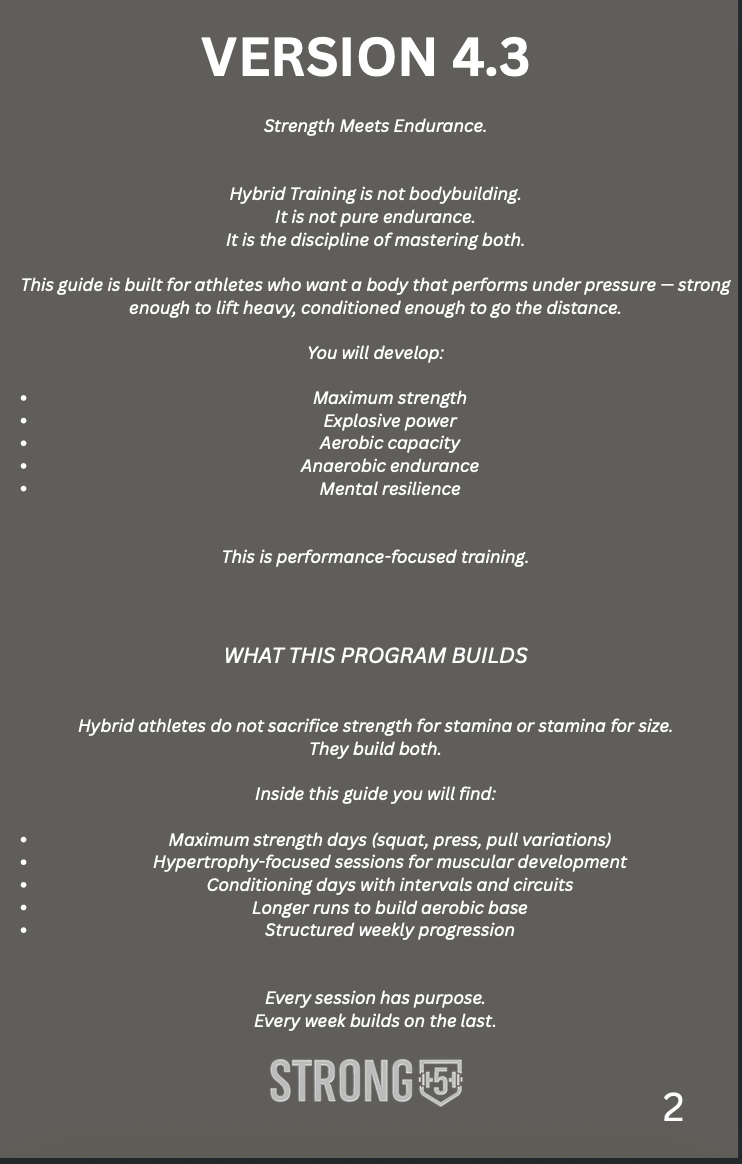 Guide 4.3 Hybrid Training